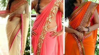 How To Wear Saree with Pleats Perfectly Step By Step To Look Slim  South Indian Saree Draping Style [upl. by Gniw]