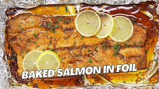 30 Minute Baked SALMON in Foil Recipe by Always Yummy [upl. by Toulon387]