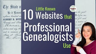 10 LittleKnown Free Genealogy Websites Professionals Use [upl. by Eliot]