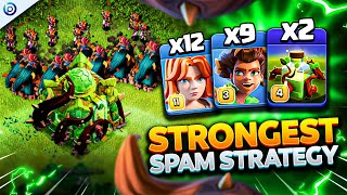 EASIEST Spam ROOT RIDER Strategy CRUSHES TH16  Best TH16 Attacks Clash of Clans [upl. by Olecram375]