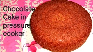 How To Make eggless chocolate Cake In Pressure Cooker at Home  Without Oven Cake Recipe [upl. by Ahsiat]