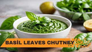 Basil leaves chutney  Marwe ki chutney [upl. by Leahcar]