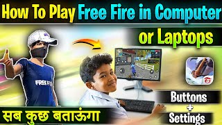 How to Play Free Fire in Computer amp Laptop  PC MEIN FREE FIRE KAISE KHELE how to play free fire pc [upl. by Calia65]