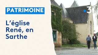 Léglise de René en Sarthe sélectionnée au Loto du patrimoine [upl. by Esertak]