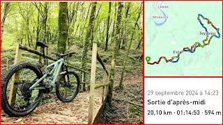 🇫🇷 Rando VTT Ségaline Estal Teyssieu 29 septembre 2024 [upl. by Botnick970]