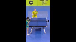 Qian Yang served up gold at the Birmingham 2022 Commonwealth Games with this rally [upl. by Anaerb]