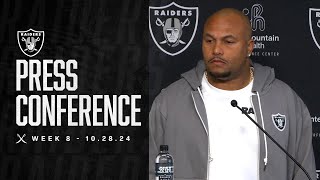 Coach Pierce Presser  102824  Raiders  NFL [upl. by Henning]