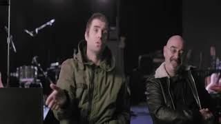 Liam and Bonehead talking about recording at Rockfield Studios [upl. by Cleland545]