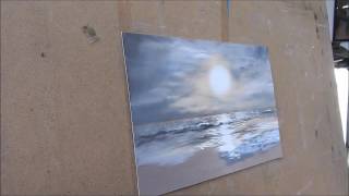 Pastel Landscape painting demonstration by Nathalie Jaguin [upl. by Novihs]