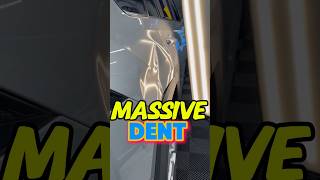 Extreme dent repair  massive dent autobodyrepair paintlessdentrepair cardentrepair [upl. by Teresita]