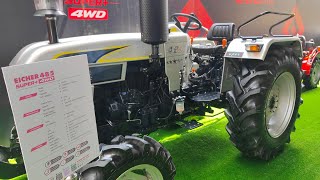 Eicher 485 4wd 49hp aircooled tractor walk through [upl. by Asilla]