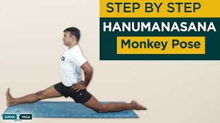 Hanumanasana Monkey Pose Benefits Contraindications How to Do by Yogi Ritesh Siddhi Yoga [upl. by Ferris]