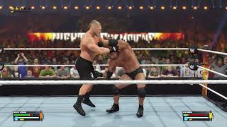 WWE Brock Lesnar vs Goldberg [upl. by Neelehtak]