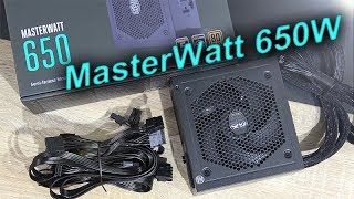 Cooler Master MasterWatt 650W  Great SemiPassive Budget PSU [upl. by Arjan]