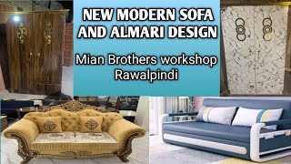 wooden almri and sofa karnar and Kohsan wala bad set 5 setar sofa design [upl. by Nileve1]