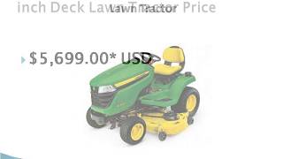 John Deere X390 with 54in Deck Lawn Tractor price specifications [upl. by Claman469]