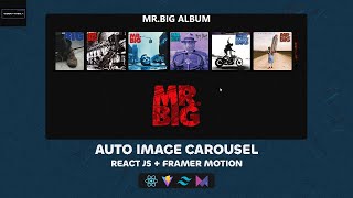 Create automatic image carousel hover effect  React js  Framer motion [upl. by Yojal]