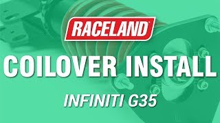 How To Install Raceland Infiniti G35 Coilovers [upl. by Enyrb310]