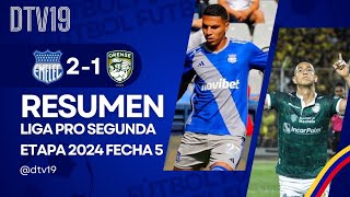 Emelec vs Orense l 21 Resumen y goles del partido  LigaPro 2024  Segunda Etapa Fecha 5 [upl. by Auhsuoj914]