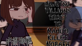 Jujutsu Villians react to Mahito Vs Nobara  Shibuya Arc  Jujutsu Kaisen react [upl. by Hilary]