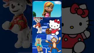 Paw Patrol Marshall Coffin vs Hello Kitty Coffin x Coffin Dance Tiles hop EDM Rush [upl. by Bazluke]