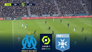 LIVE 🔴 MARSEILLE vs AUXERRE  Ligue 1 20242025 France League  Full Match  FL 2025 Gameplay [upl. by Kado]