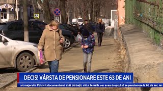 Decis Vârsta de pensionare este 63 de ani [upl. by Yrokcaz195]