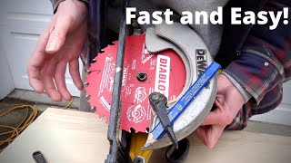 How to Change a Circular Saw Blade [upl. by Nolham]