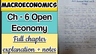 macroeconomicsCh 6 Open Economy [upl. by Pedrick412]