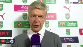 Arsene Wenger Post Match Interview  Arsenal 21 Chelsea  quotWe were strongquot [upl. by Ludlow]