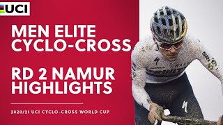 Round 2  Men Elite Highlights  202021 UCI Cyclocross World Cup  Namur [upl. by Caria262]