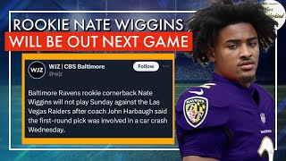 BREAKING Baltimore Ravens star rookie CB Nate Wiggins will be out Sunday vs the Raiders 1209 [upl. by Ahsirhcal577]