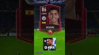 RODRI EN TODOS LOS FIFA MOBILEFC MOBILE 1725 fc25 [upl. by Nnayecats]