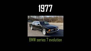 BMW Series 7 Evolution 19682022 cars bmw carhistory viral series7 [upl. by Blanca]