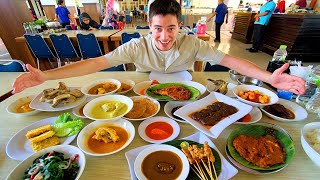 Indonesian Food in Padang  WORLDS BEST HALAL RESTAURANT  Nasi Padang in West Sumatra SPICY [upl. by Peta939]