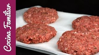 Como hacer hamburguesas caseras paso a paso  Recetas de Hamburguesa [upl. by Lucian]