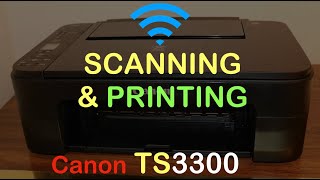 Canon TS3300 Scanning amp Printing Wireless Method [upl. by Ennairam]