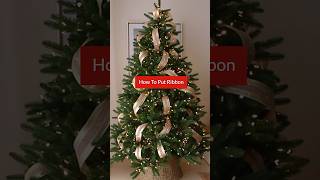 🎀How To Decorate a Christmas Tree With Ribbon Like a Pro🙌🏼 [upl. by Naud201]