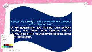 411  LITERATURA – PRÉ MODERNISMO I PROSA  PORTUGUÊS  3º ANO EM  AULA 4112024 [upl. by Merwyn]