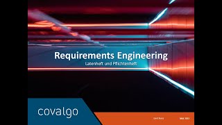 Tutorial Requirements Engineering  Lastenheft und Pflichtenheft [upl. by Yovonnda]