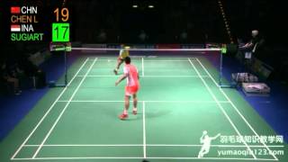 Highlights 2013 German Open Final Chen Long vs Tommy Sugiarto [upl. by Maia]