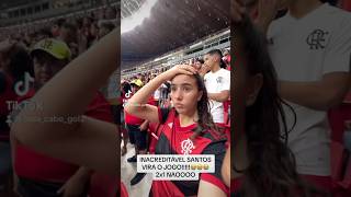 SANTOS VIRA O JOGO X FLAMENGO😭😫 MINHA REAÇAO DO ESTÁDIO [upl. by Asiek]