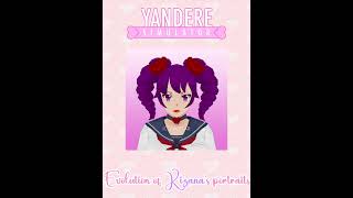 The evolution portrait of Kizana Sunobu  Yandere Simulator shorts short [upl. by Ellasal]