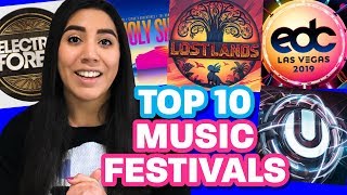 TOP 10 MUSIC FESTIVALS in the USA 2019 [upl. by Jeddy917]