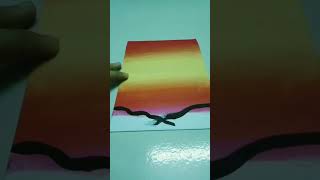 Easy acrylic colour art🤗🥰👌shortsartnightartcrativity [upl. by Thgiled]