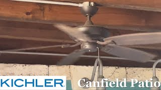 52” Kichler Canfield Patio ceiling fans [upl. by Nalahs]