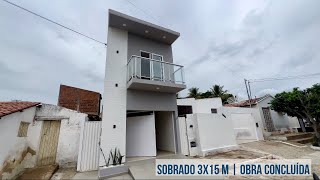 Sobrado 3x15 m  Tour Obra Concluída [upl. by Brunn295]