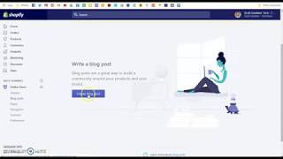 How to Create a Blog on Your Shopify Website [upl. by Crowell523]