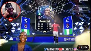 KSI React To Speed Pulling Him On Fifa 😂😂😂 [upl. by Nnaeilsel]