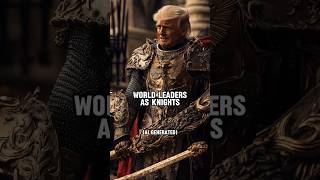 Ai Draws World Leaders as Knights trump vladimirputin donaldtrump knights medieval midjourney [upl. by Eversole]